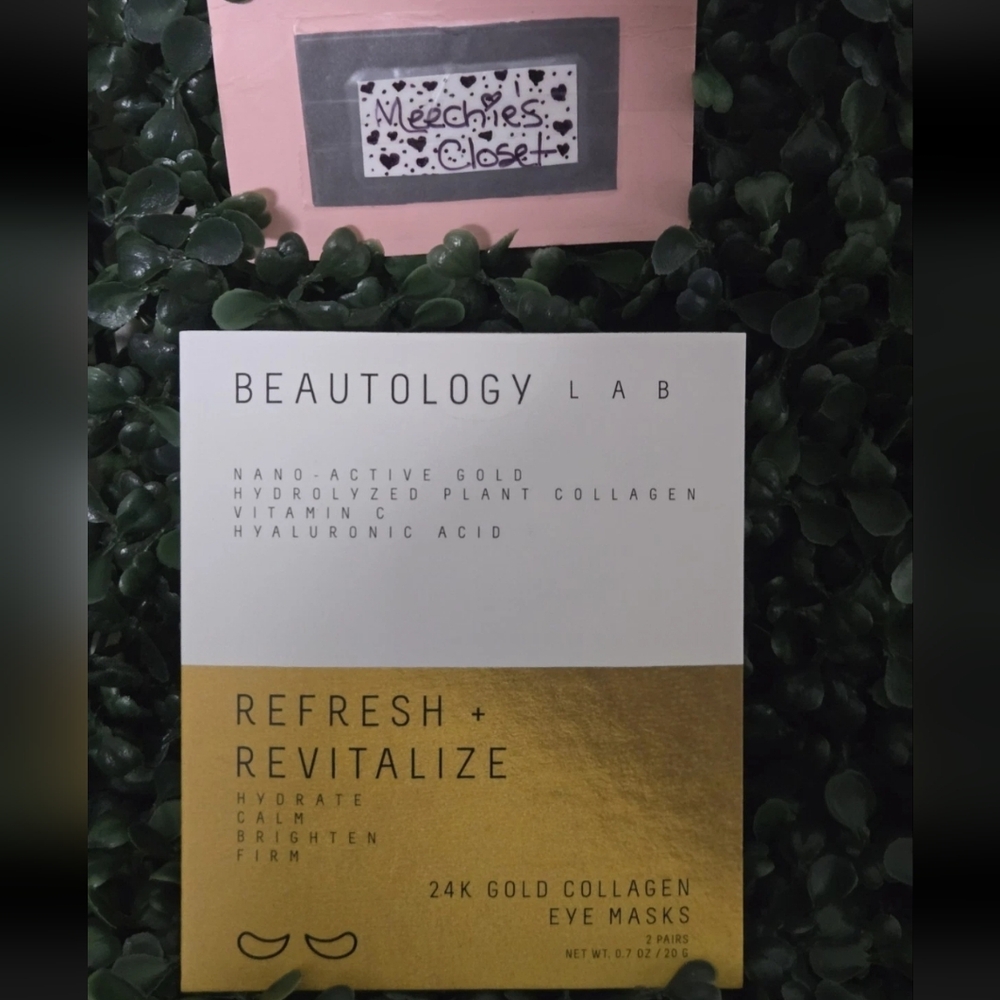 Beautology Lab 24k Gold Collagen Eye Masks  2 Pairs New